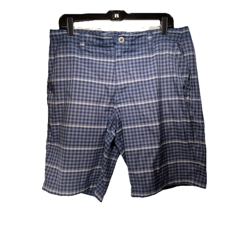 Men's Under Armour 100% Polyester Plaid Chino Golf Shorts sz. 36